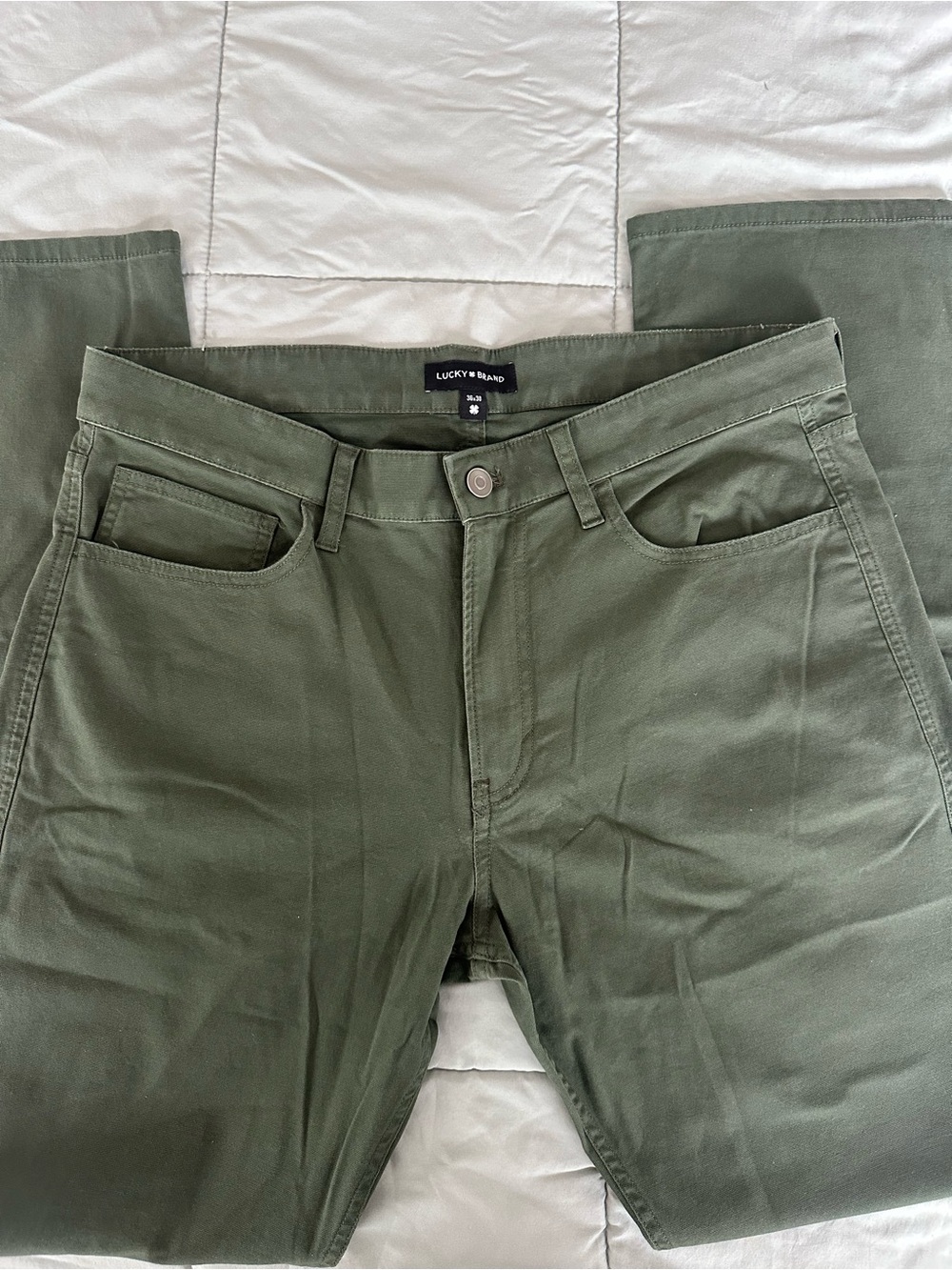Lucky Brand Men’s Olive Straight Jeans